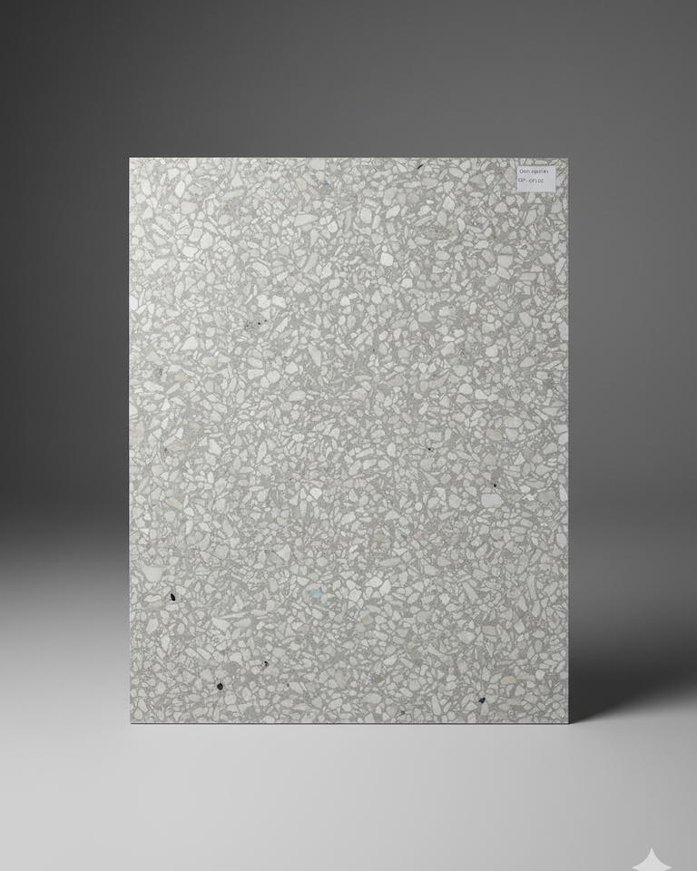 Mosaico granitico gris champú blanco 40x40 p/u 