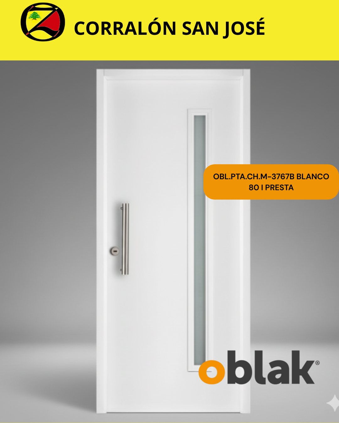OBLAK PTA.CH.M-3767B BLANCO 80 I PRESTA