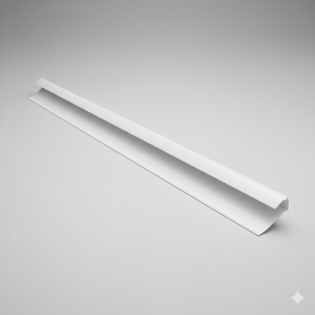 PERFIL DE BORDE PVC BCO.10 MM X 3 MTS.