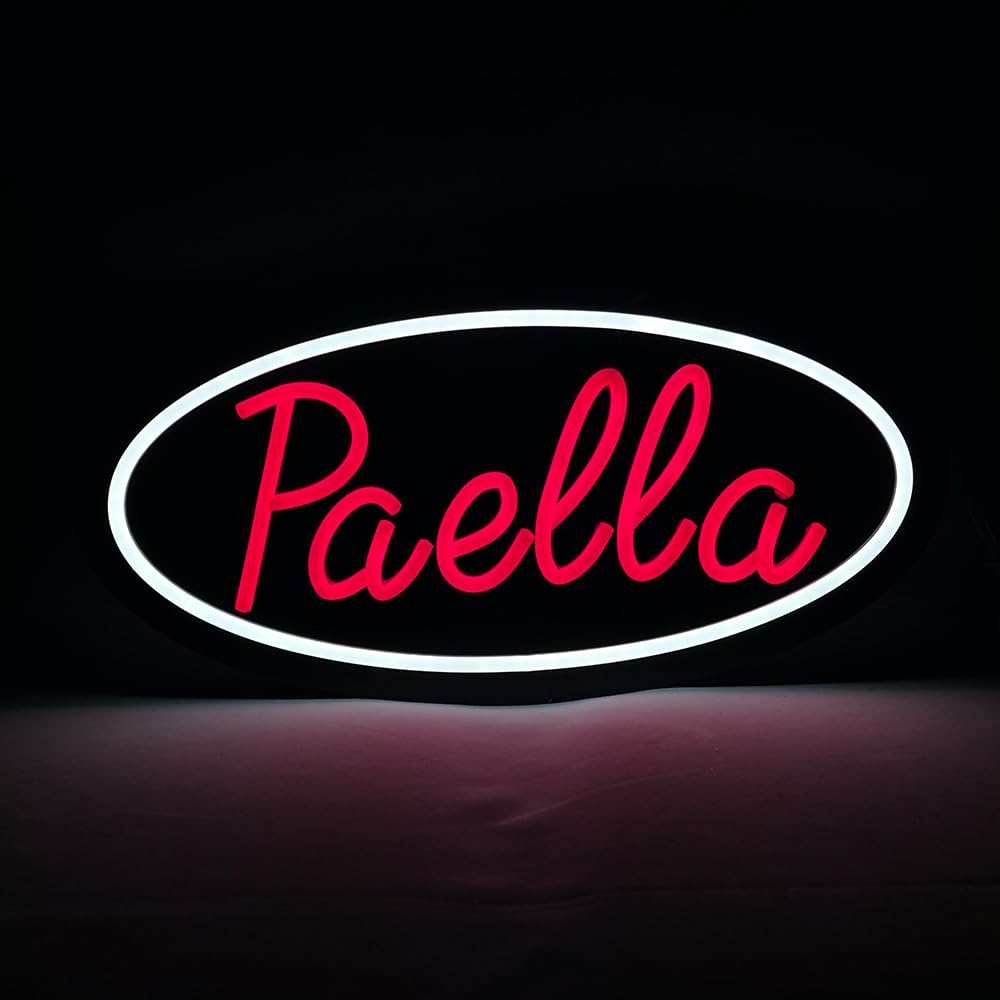 LED Paella Neon Sign, 16"x8"