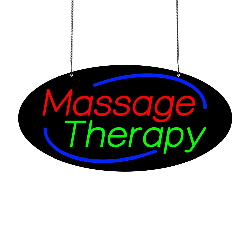 LED Massage Therapy Neon Sign, 24"x12"