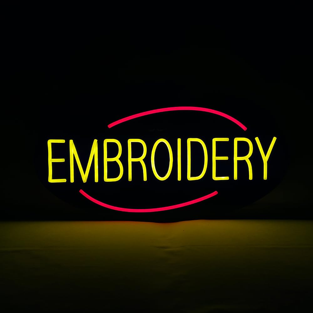 LED Embroidery Neon Sign, 24"x12"