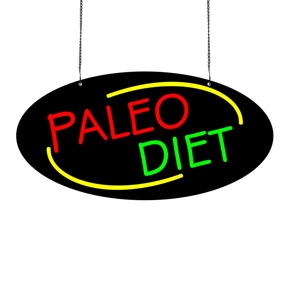 LED Paleo Diet Neon Sign, 20"x10"