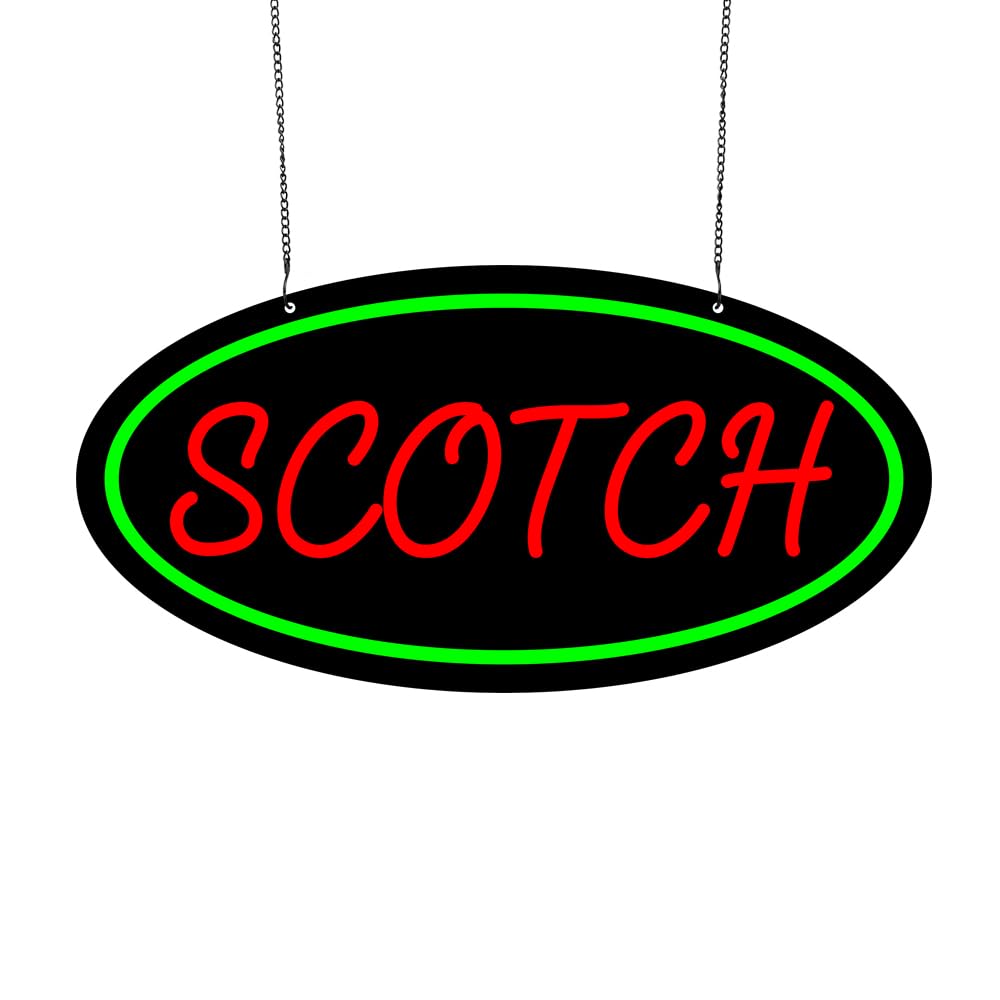 LED Scotch Neon Sign, 20"x10"