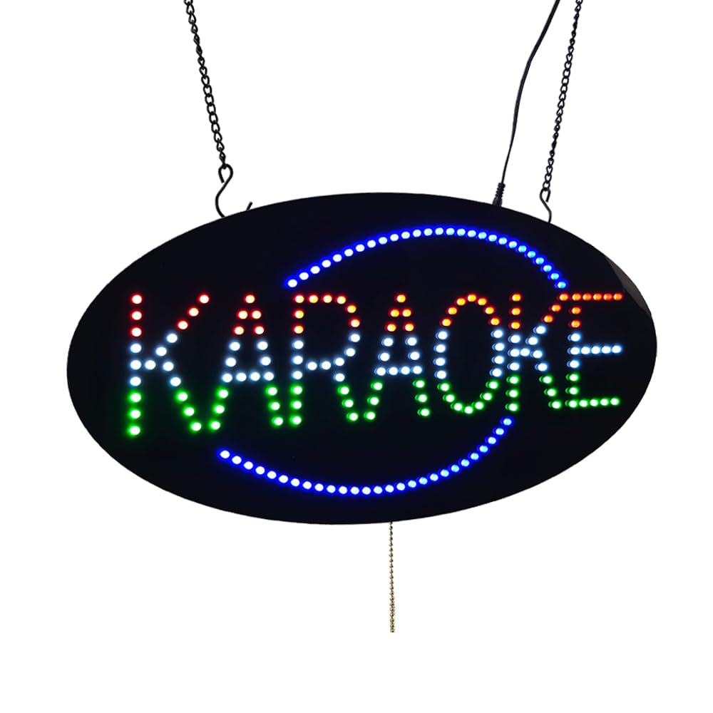 Karaoke LED Sign, 19"x9.5"