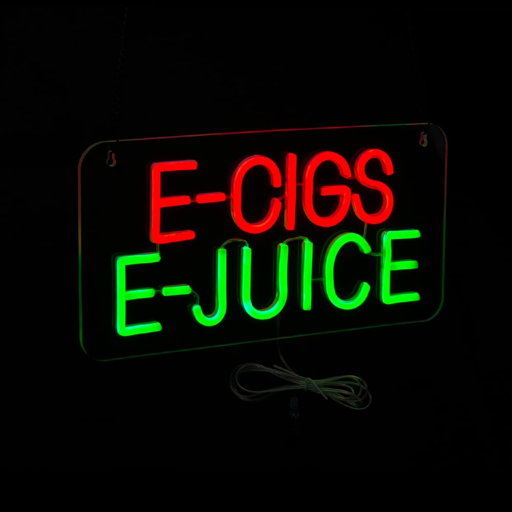 E-cigs E-juice LED Neon Sign, 16"x8"