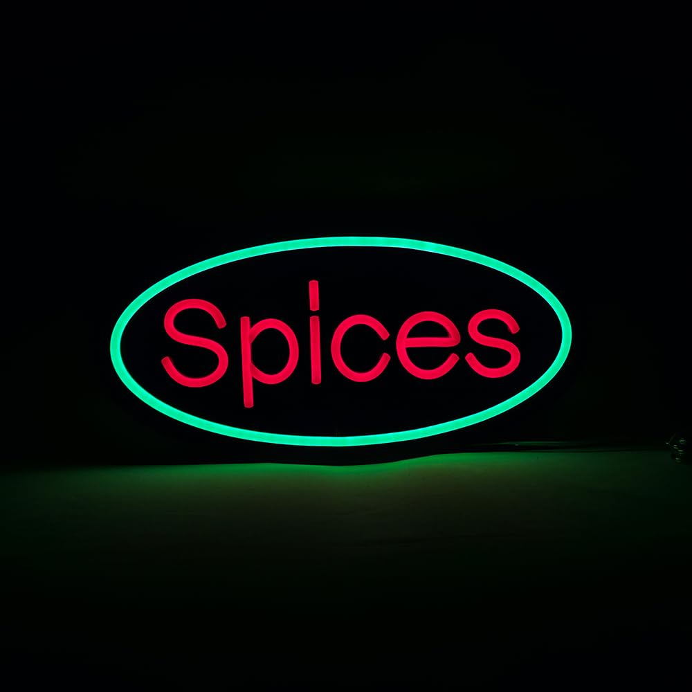 LED Spices Neon Sign, 16"x8"