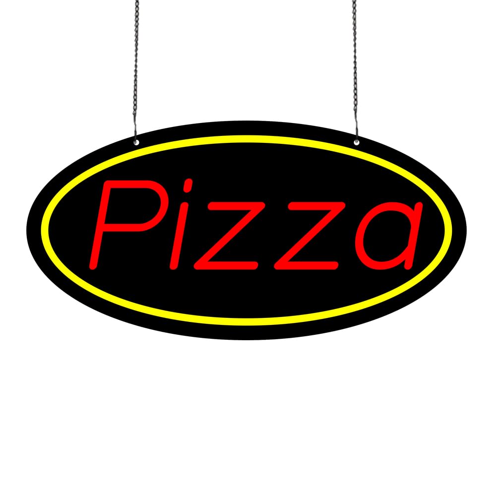 LED Pizza Neon Sign, 16"x8"