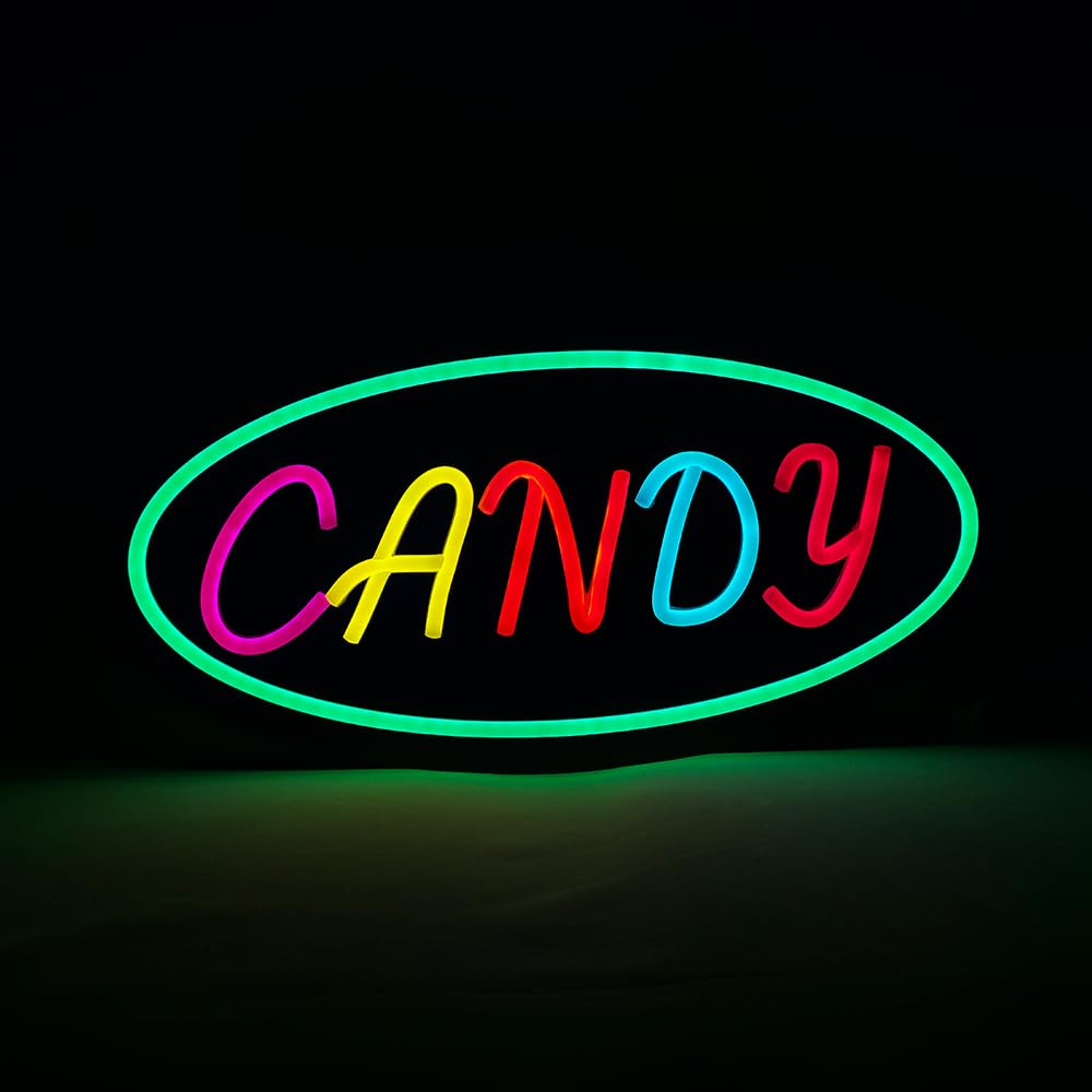 LED Candy Neon Sign, 16"x8"