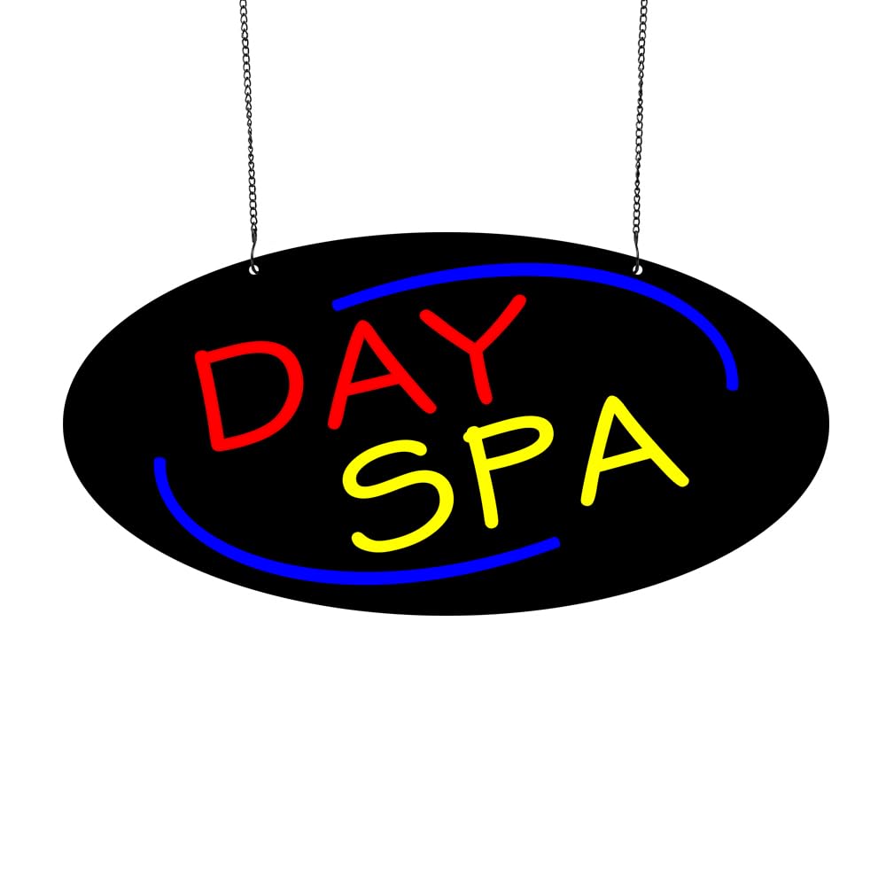 Led Day Spa Neon Sign, 20"x10"