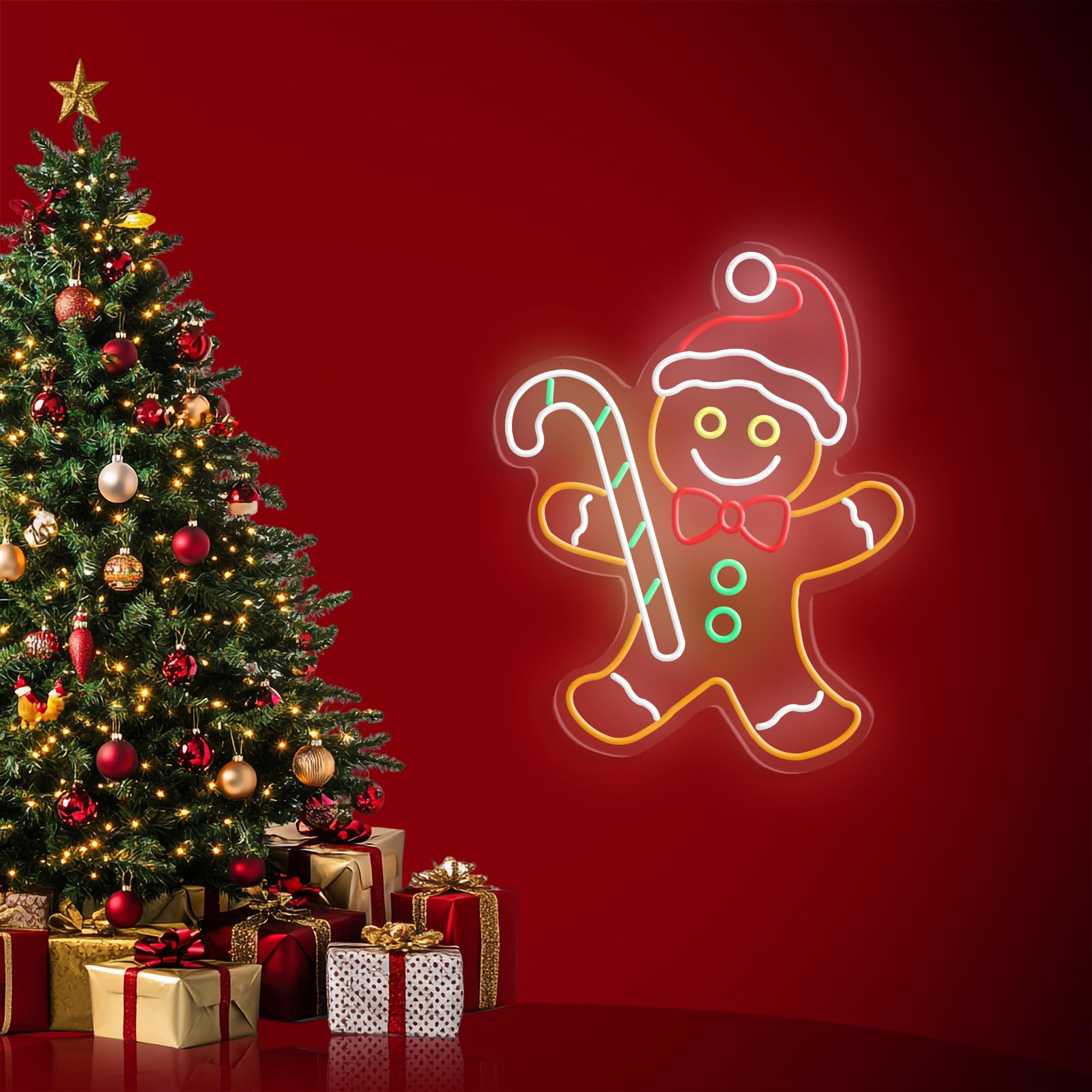Christmas Neon Sign, 16"x13"