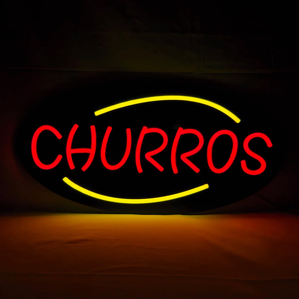 LED Churros Neon Sign, 20"x10"