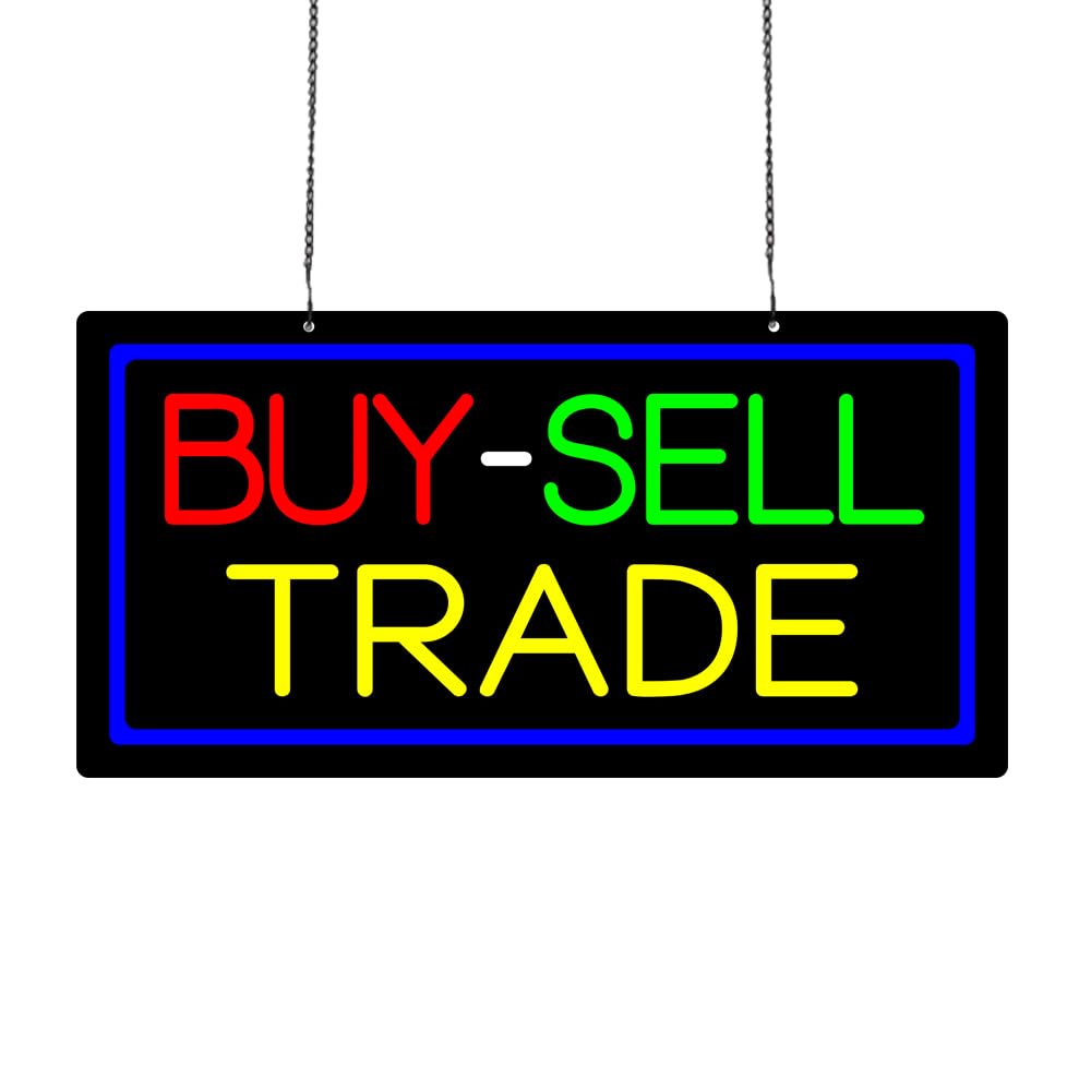 Led Buy-Sell Trade Neon Sign, 20"x10"
