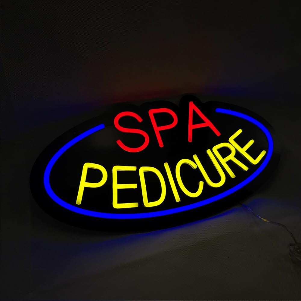 LED SPA Pedicure Neon Sign, 20"x10.3"