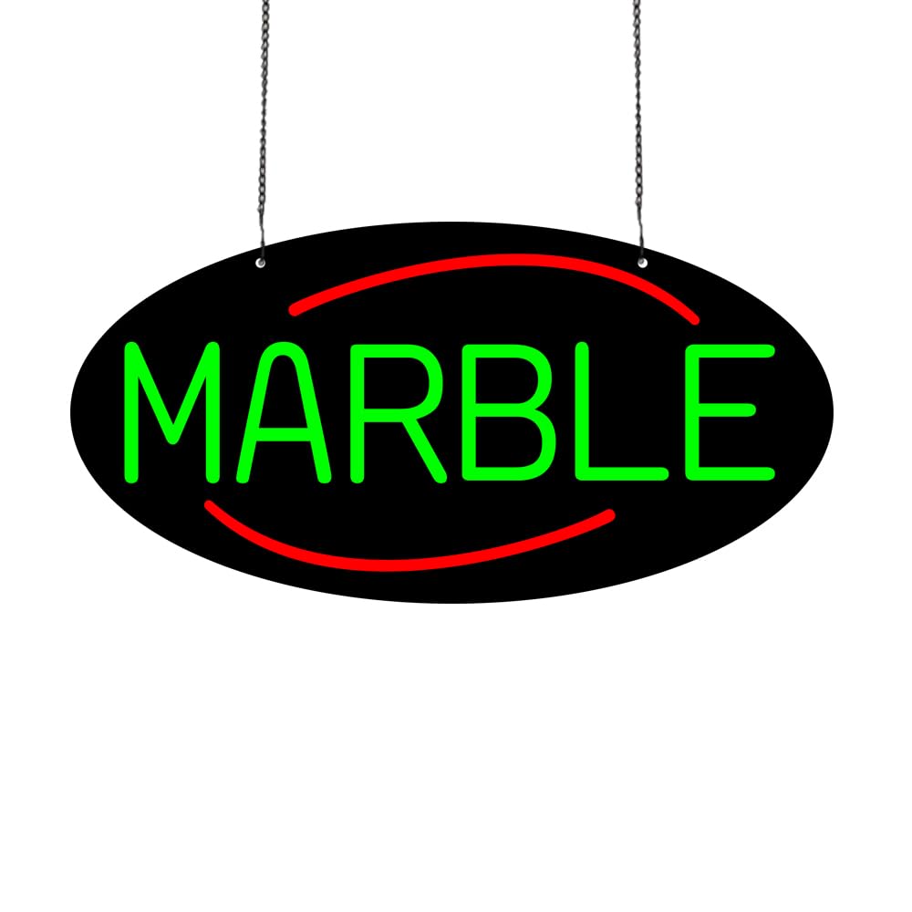 Led Marble Neon Sign, 20"x10"