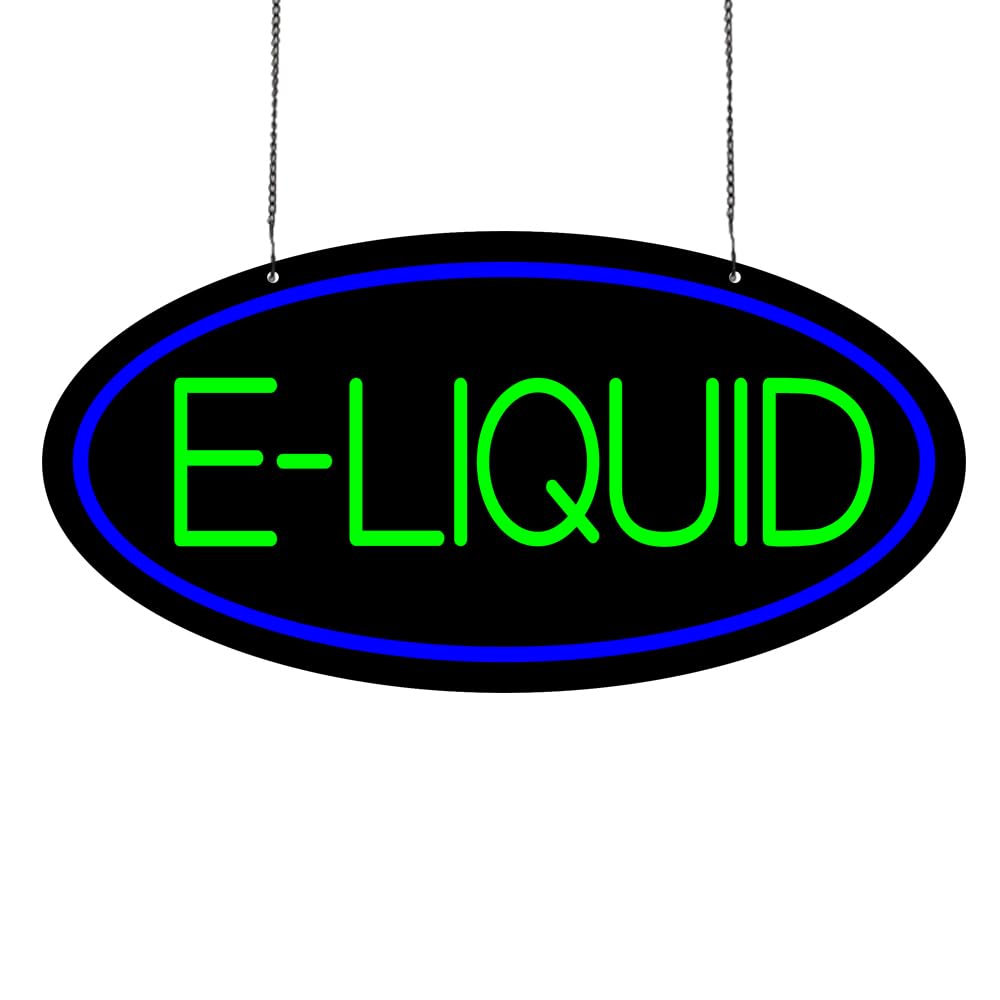 LED E-Liquid Neon Sign, 18"x9"