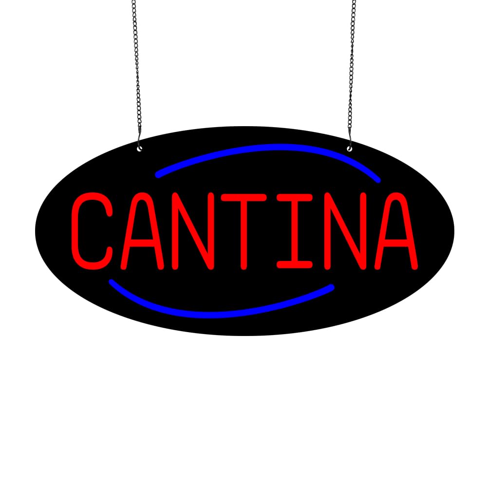 Led Cantina Neon Sign, 20"x10"
