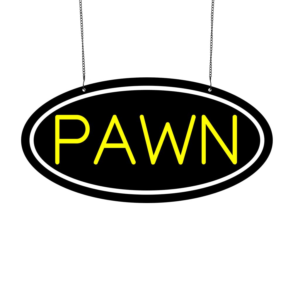 Led Pawn Neon Sign, 16"x8"