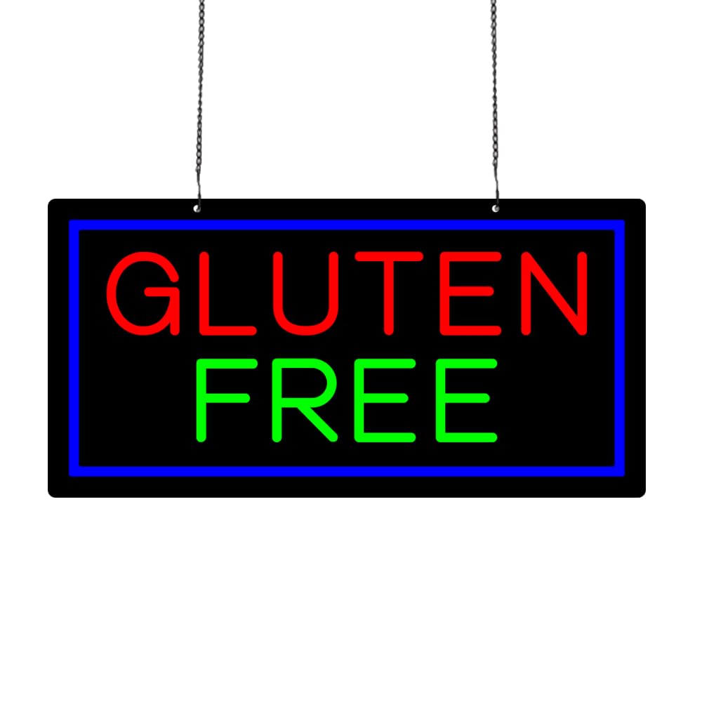 Led Gluten Free Neon Sign, 20"x10"