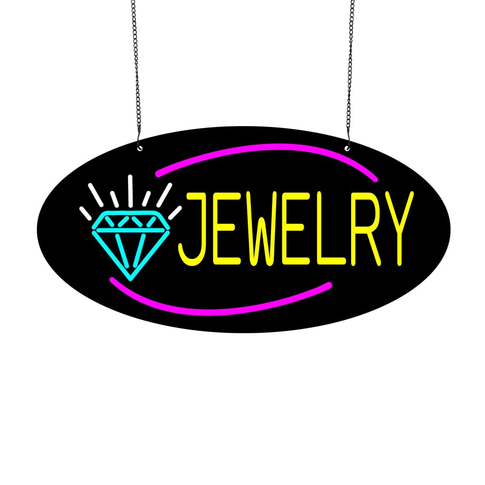 LED Jewelry Neon Sign, 24"x12"