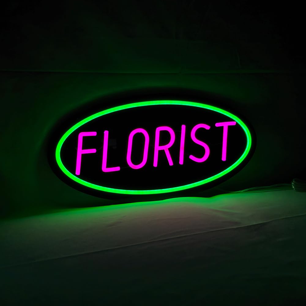 LED Florist Neon Sign,18"x9"