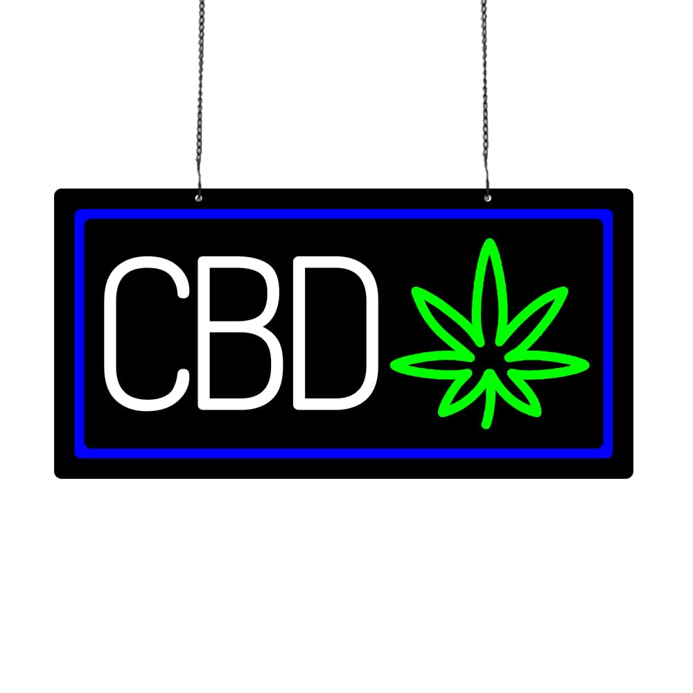 LED CBD Neon Sign, 20"x10"