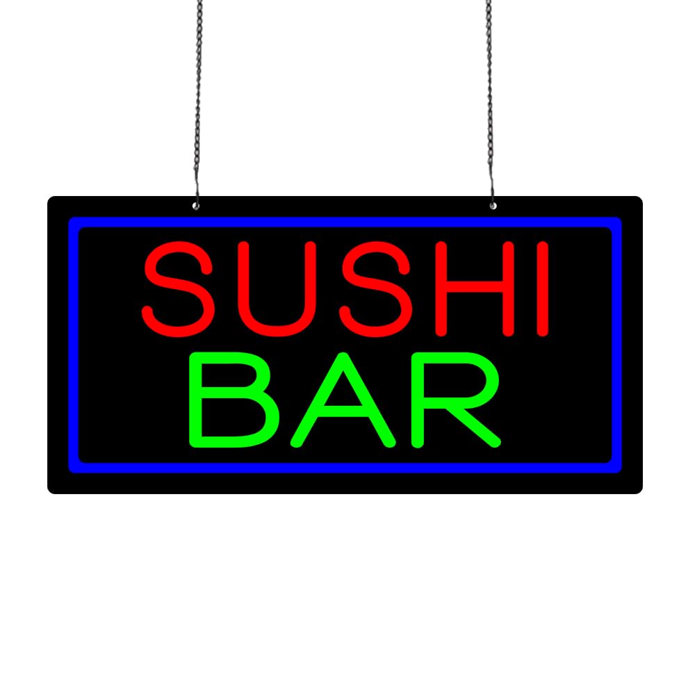 Led Sushi Bar Neon Sign, 20"x10"