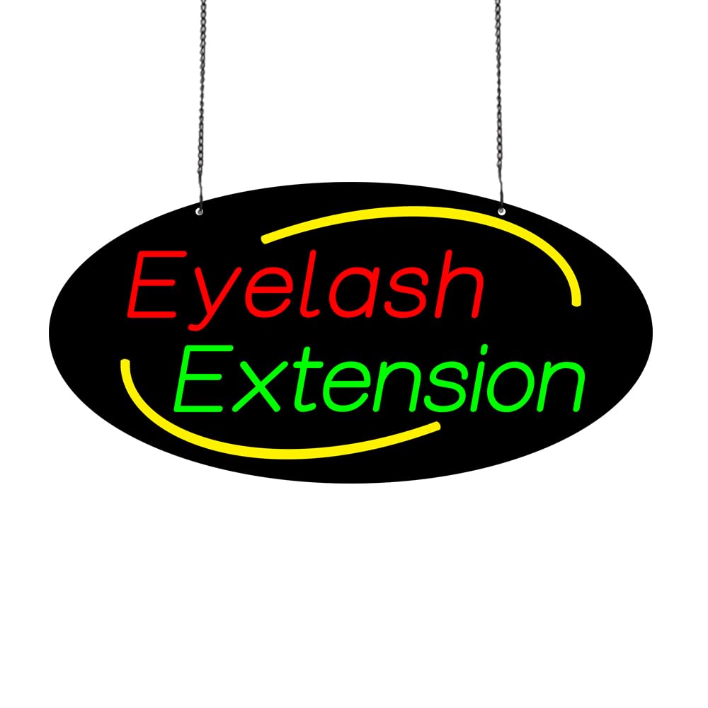 Led Eyelash Extension Neon Sign, 24"x12"