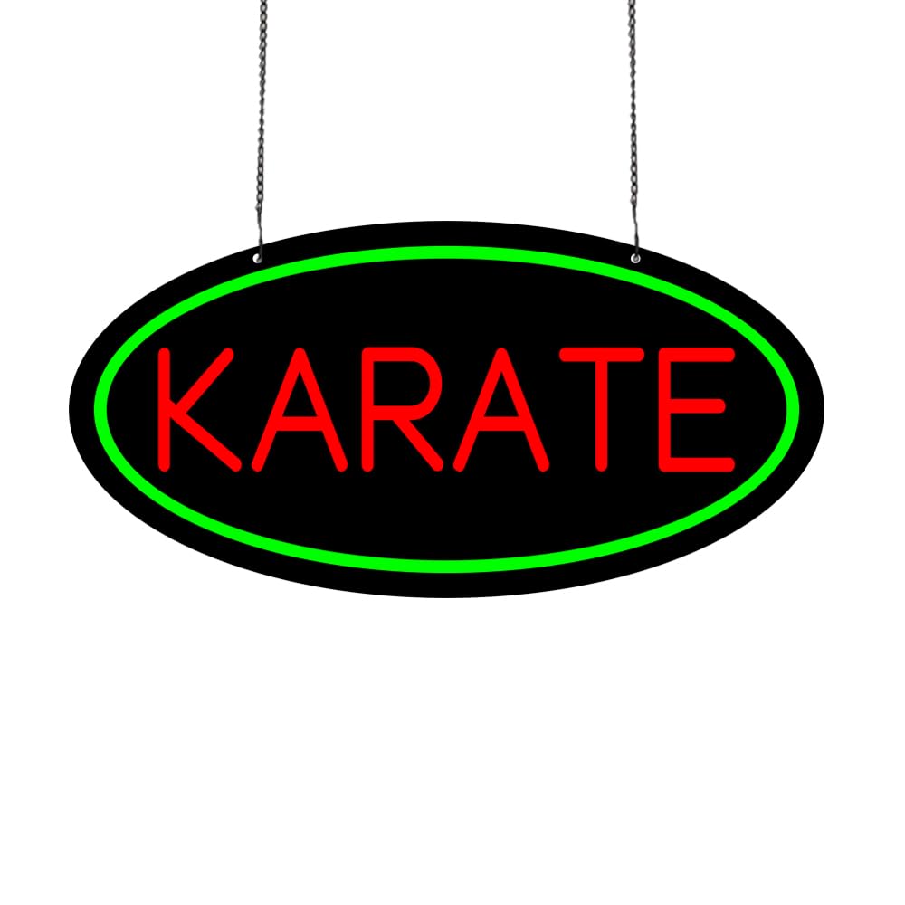 LED KARATE Neon Sign, 20"x10"