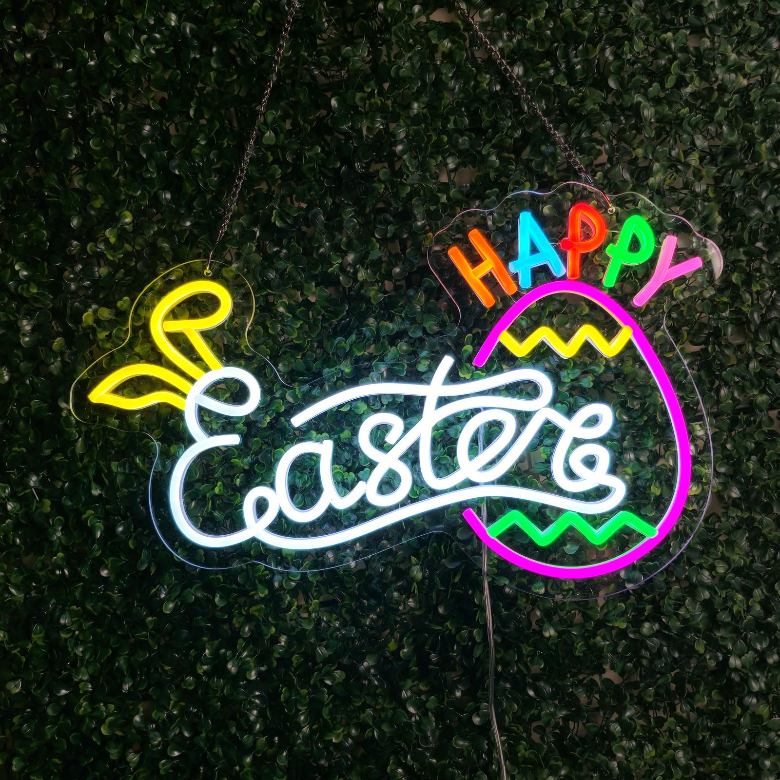 Happy Easter Neon Sign, 18.9"x12"