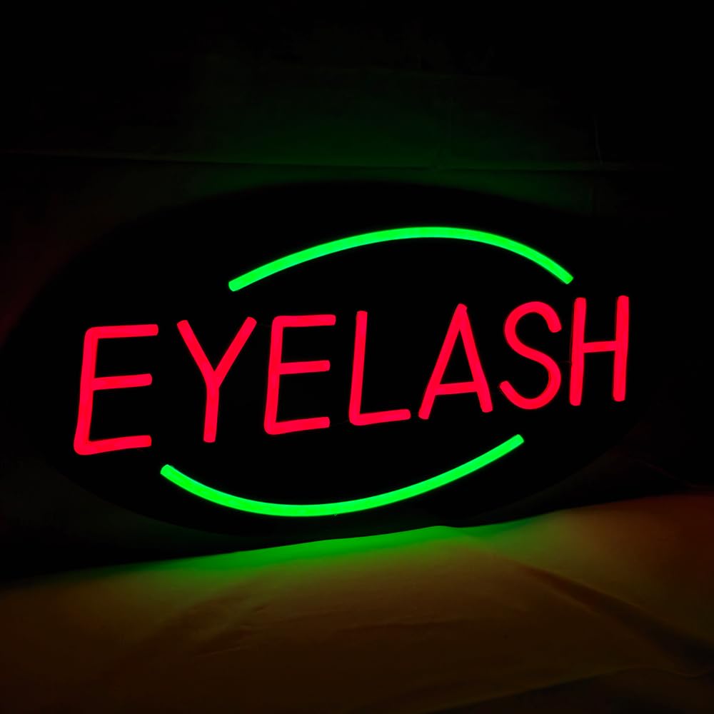 LED Eyelash Neon Sign, 20"x10"