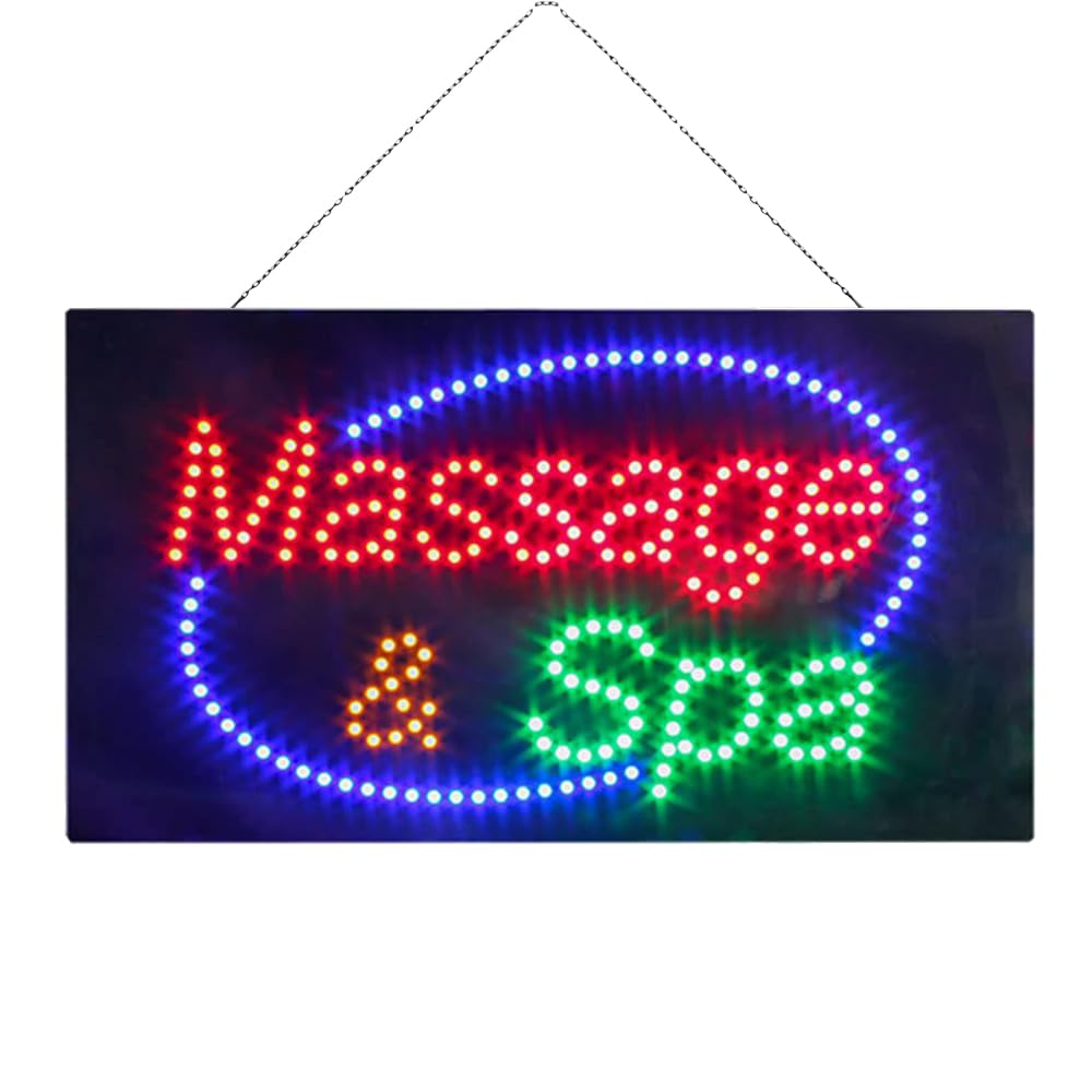 LED Massage Spa Sign, 27"x15"