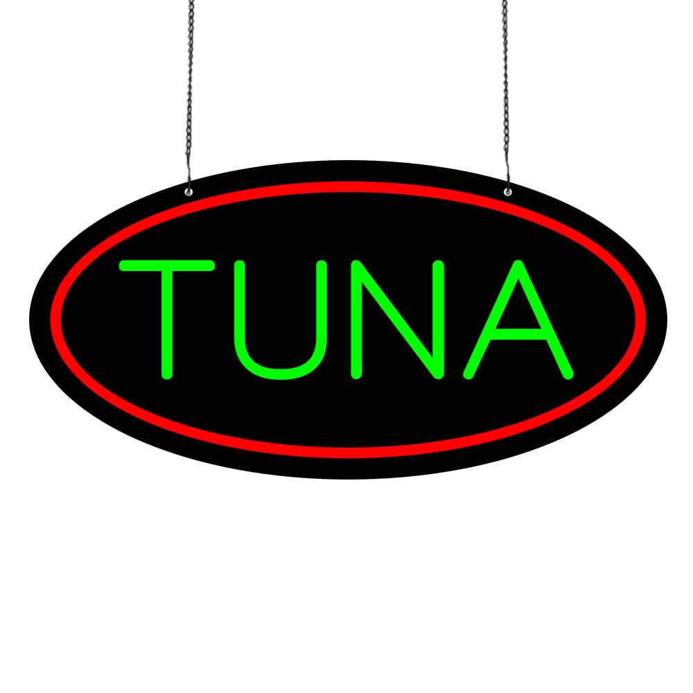 LED Tuna Neon Sign, 16"x8"