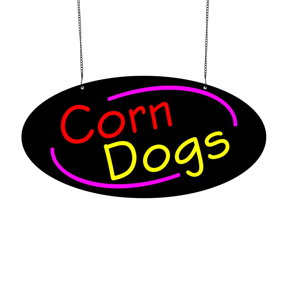 Led Corn Dogs Neon Sign, 20"x10"