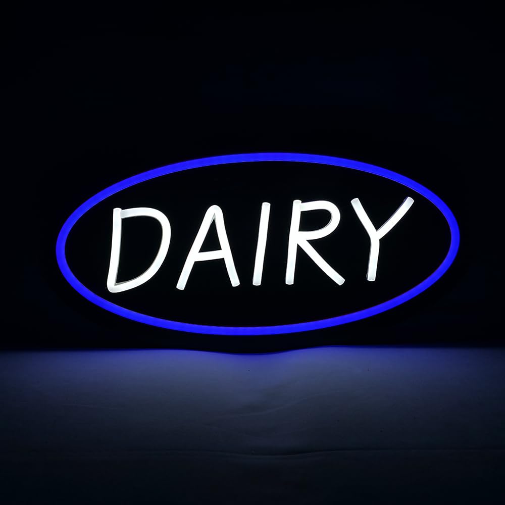 LED Dairy Neon Sign, 16"x8"