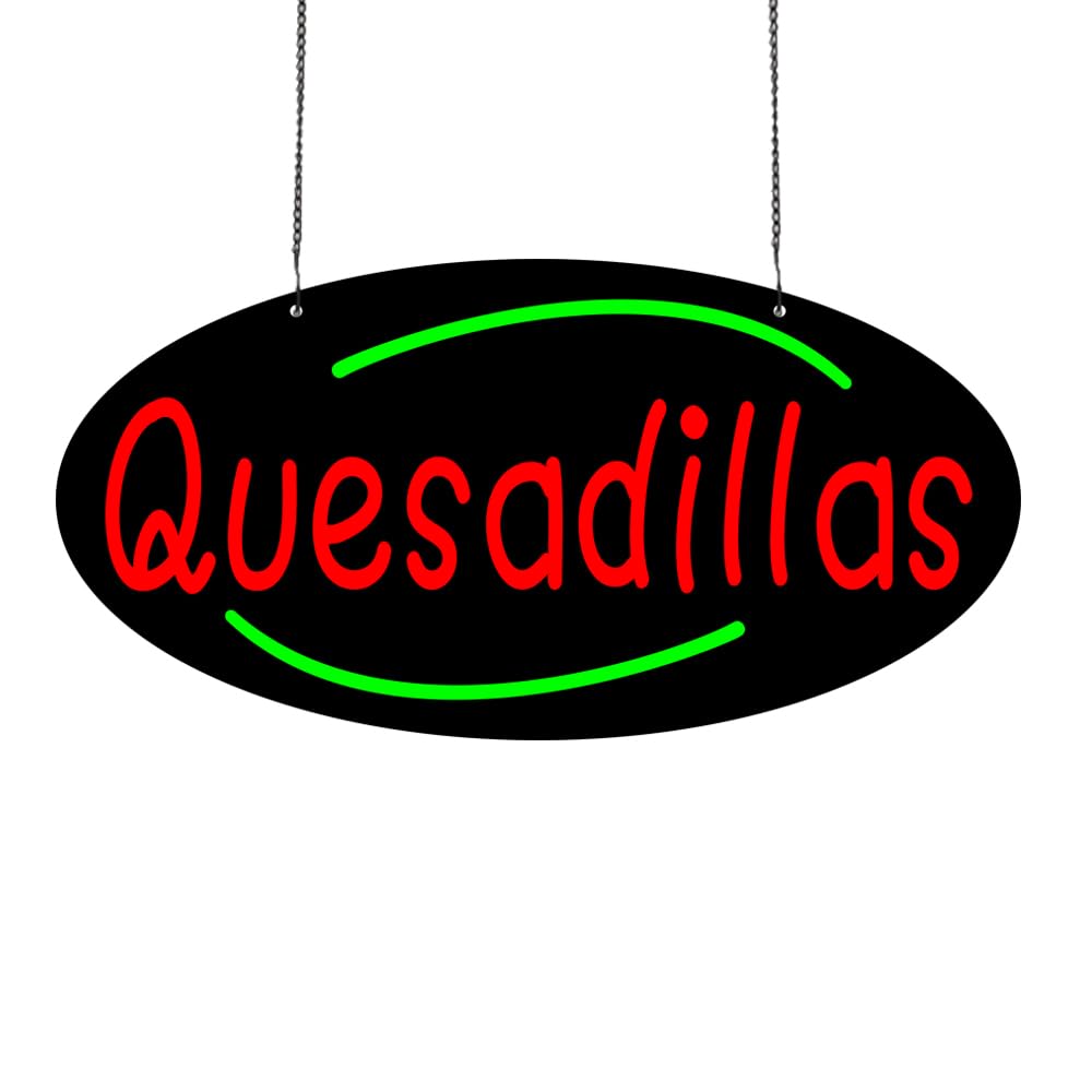 LED Quesadillas Neon Sign, 24"x12"