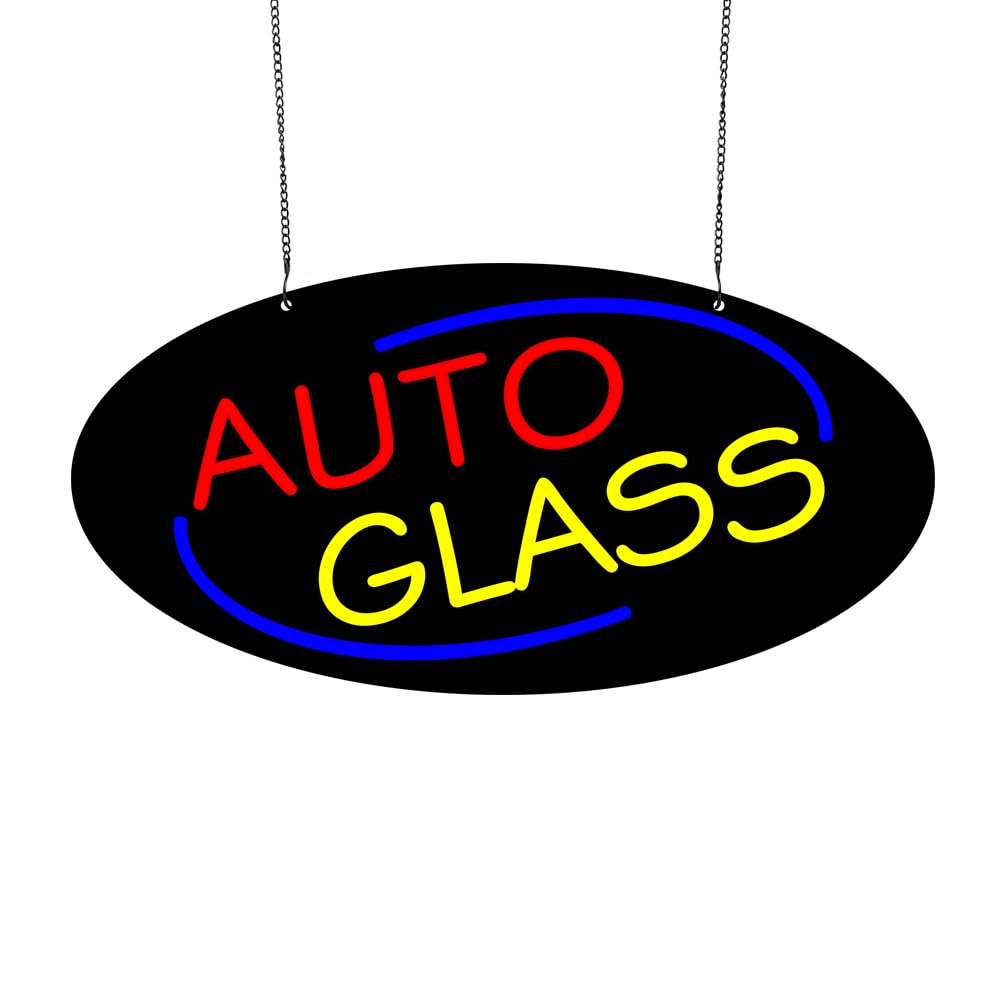 Led Auto Glass Neon Sign, 20"x10"