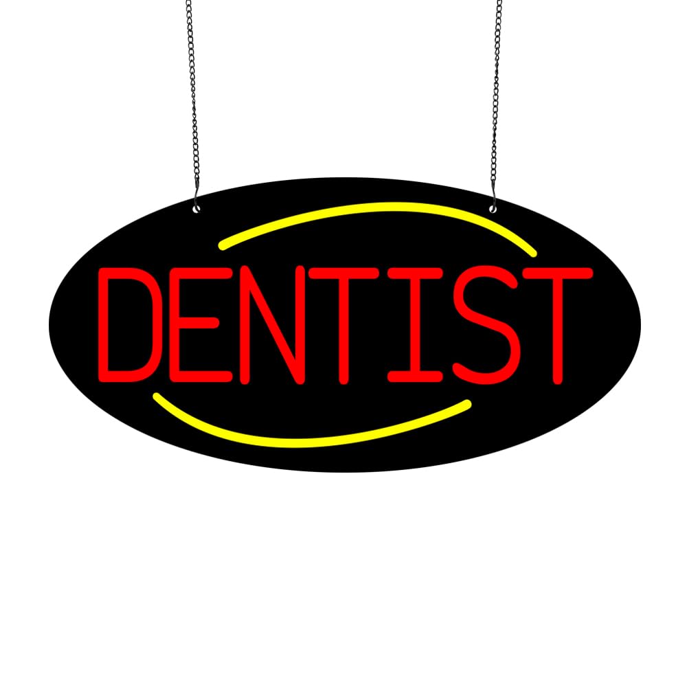 LED Dentist Neon Sign, 20"x10"
