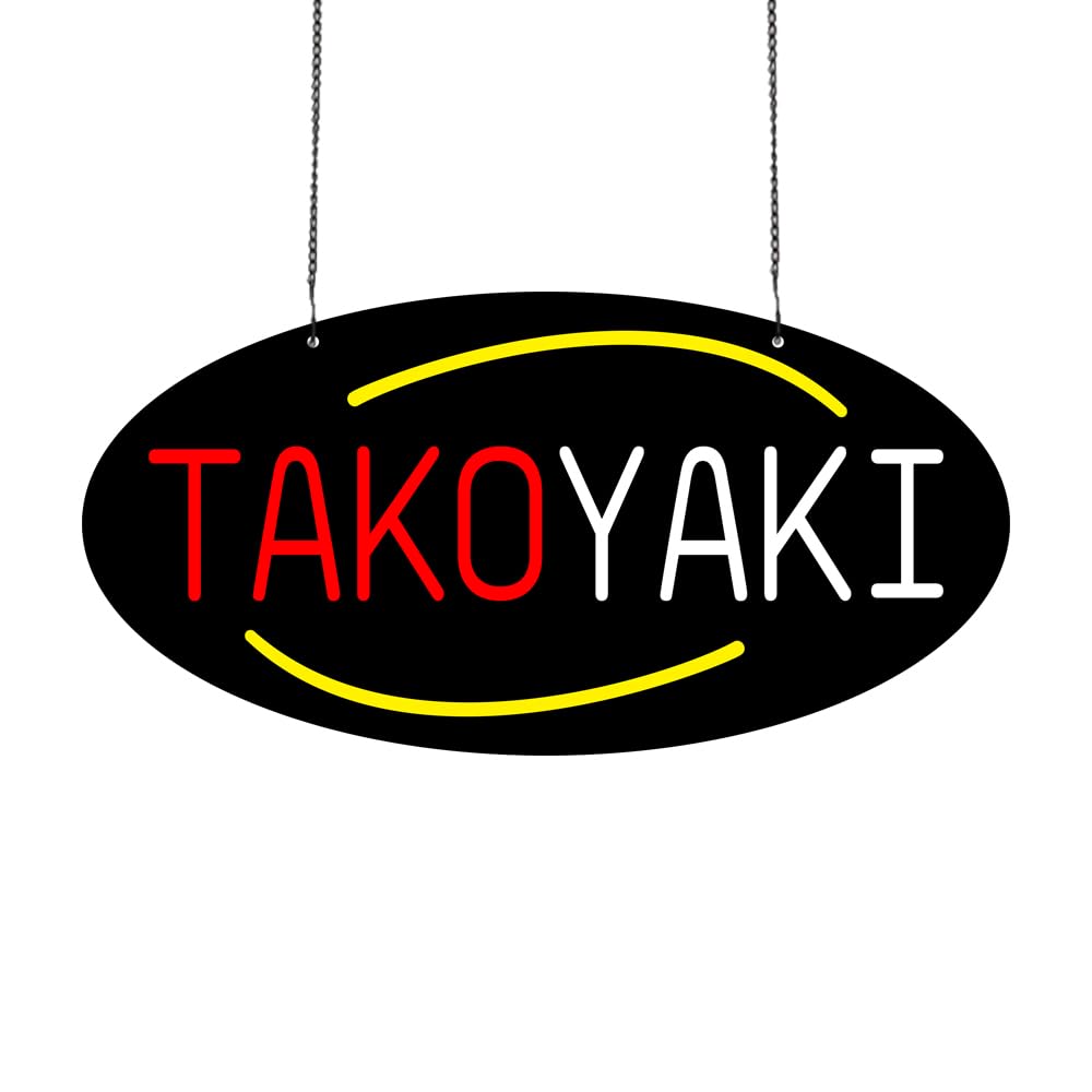 Led Takoyaki Neon Sign, 20"x10"