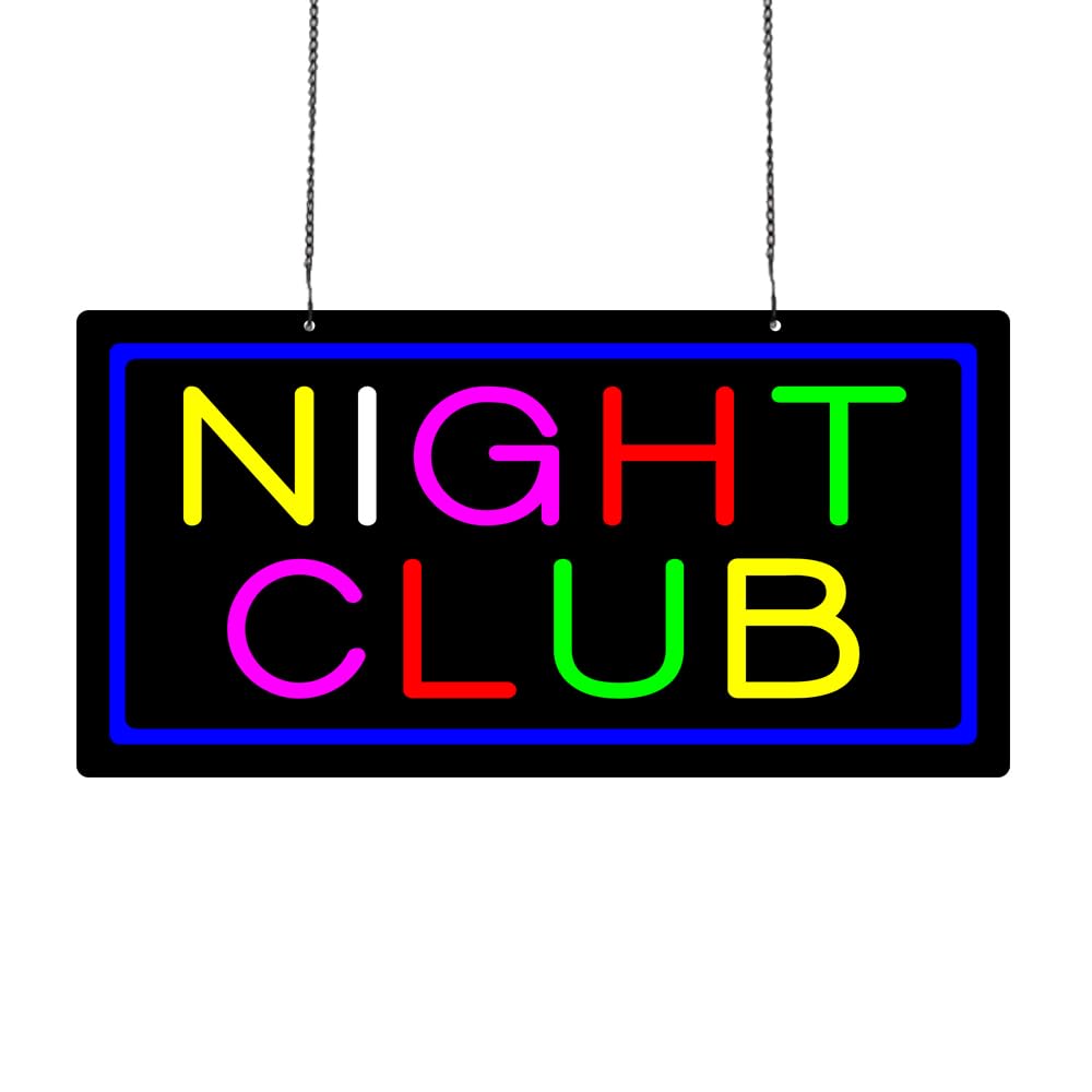 Led Night Club Neon Sign, 20"x10"