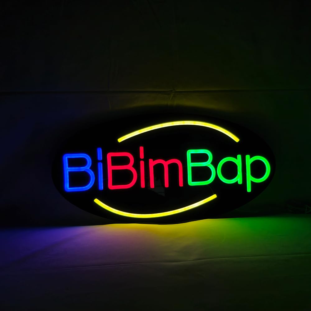 LED Bibimbap Neon Sign, 20"x10"
