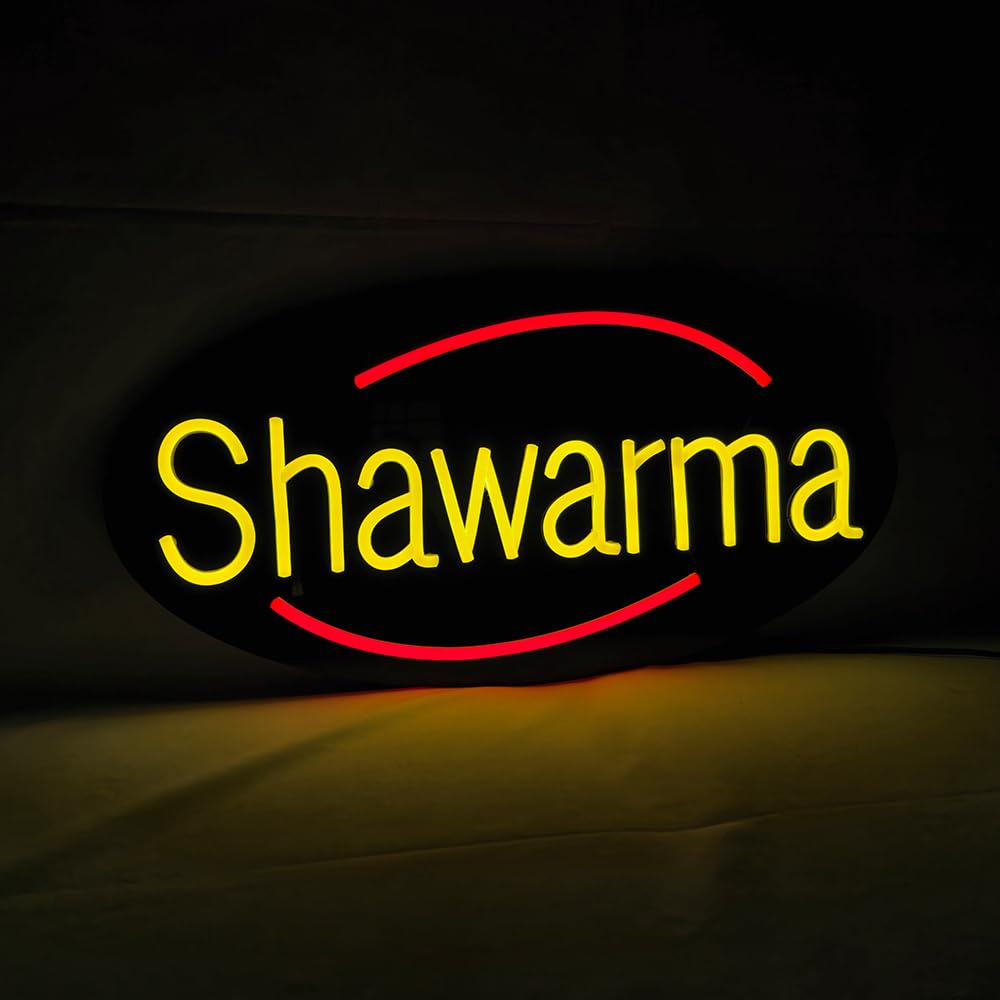 LED Shawarma Neon Sign, 20"x10"