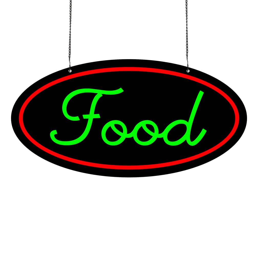 Led Food Neon Sign, 16"x8"
