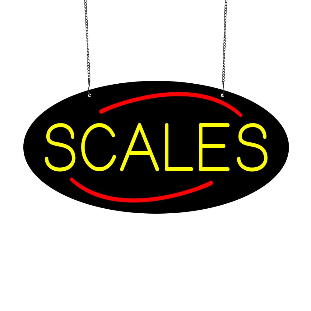 LED Scales Neon Sign, 20"x10"