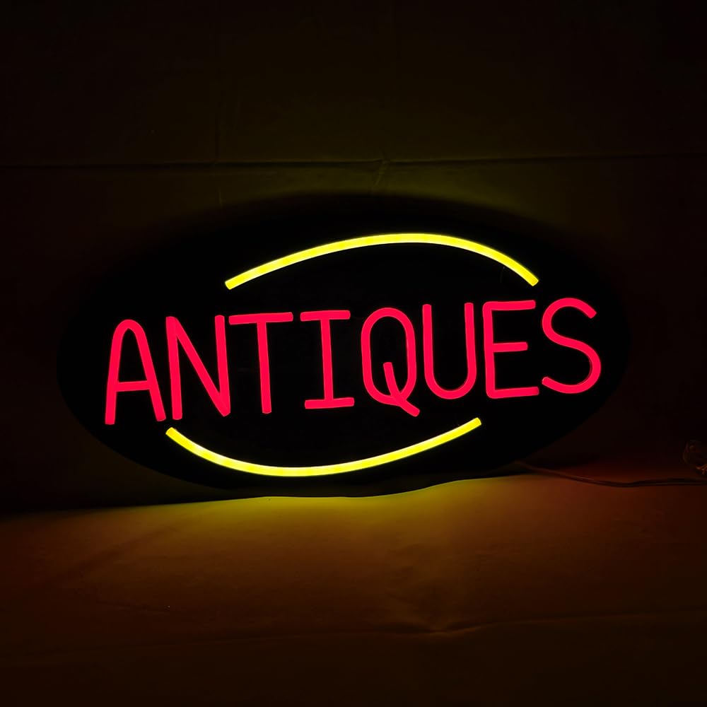 LED Antiques Neon Sign, 20"x10"