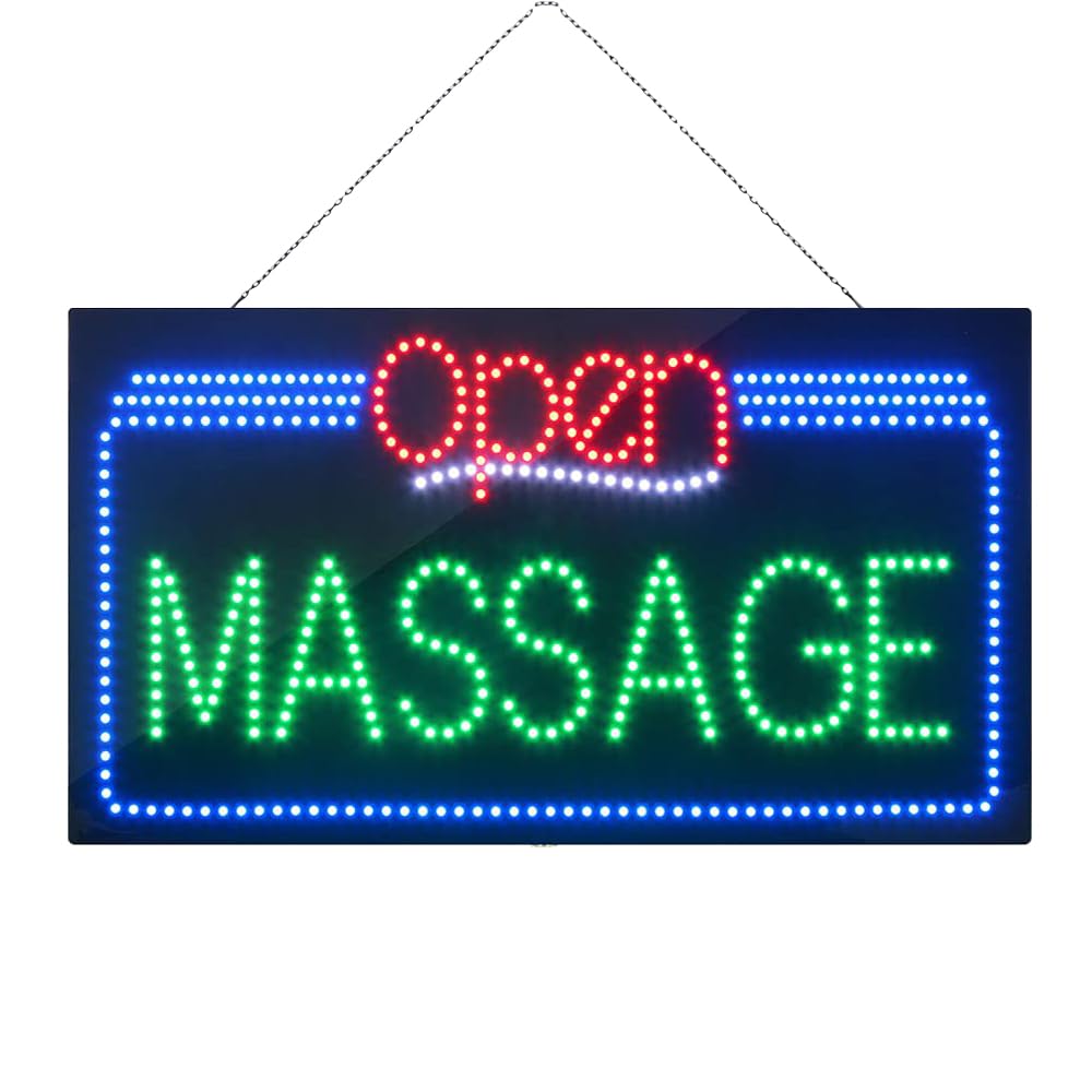 Led Massage Open Sign, 31"x17"