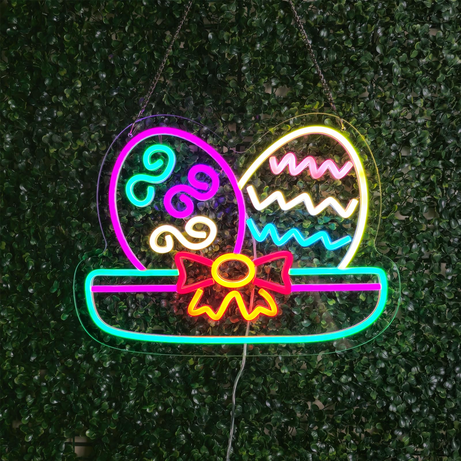 Happy Easter Neon Sign, 15.7"x11.8"