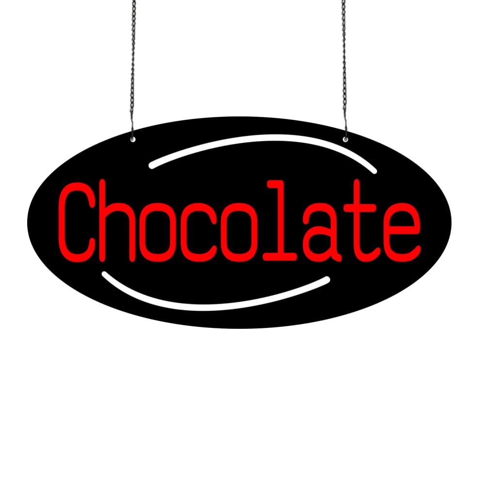 LED Chocolate Neon Sign, 20"x10"