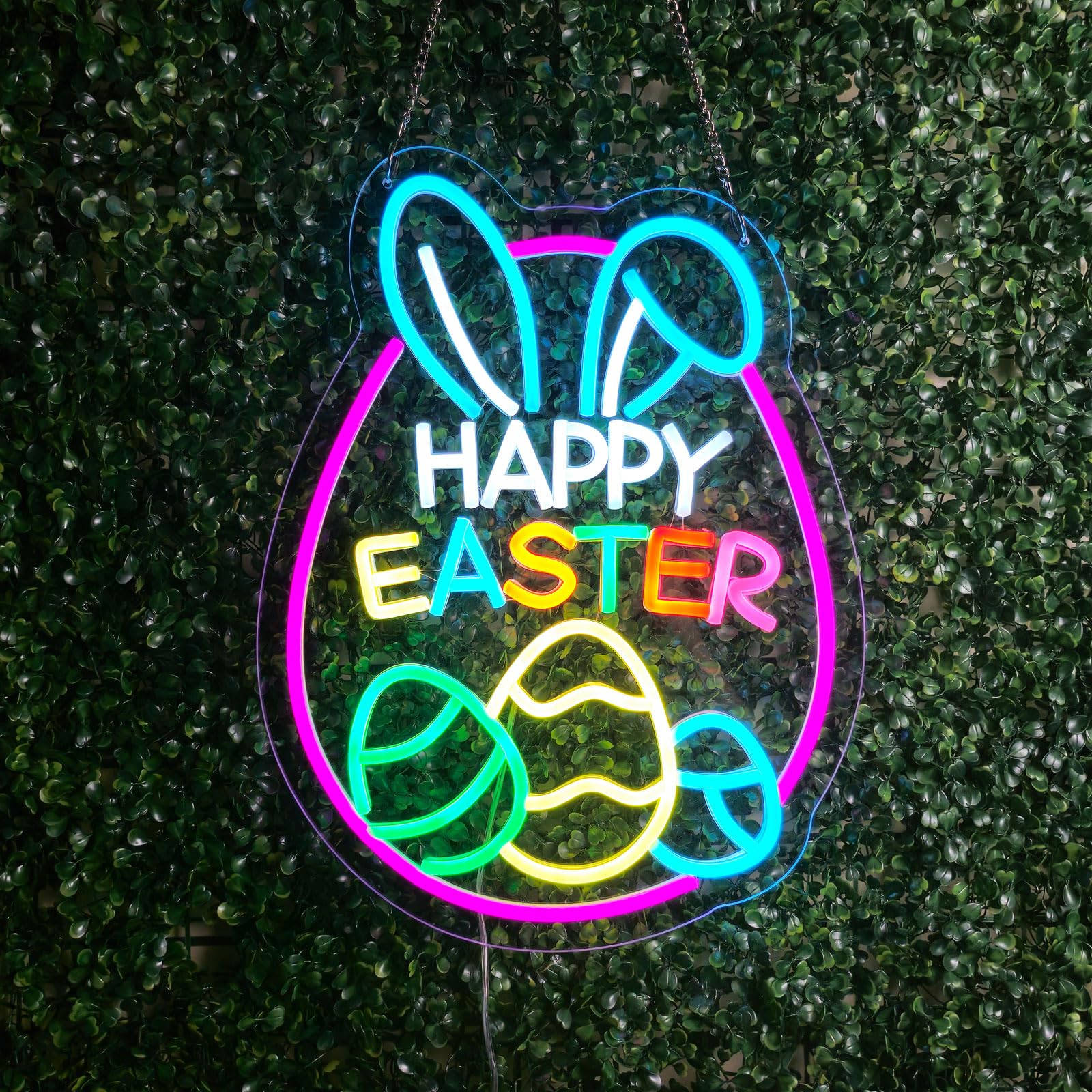 Happy Easter Neon Sign, 12.6"x16.6"