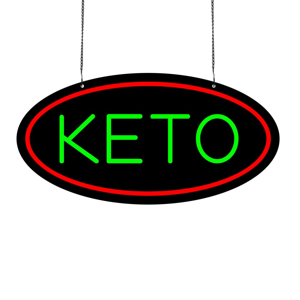 Led Keto Neon Sign, 20"x10"